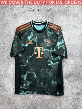 BAYERN MUNICH JERSEY 2024-25 AWAY SOCCER FOOTBALL SHIRT ADIDAS BOYS SIZE L