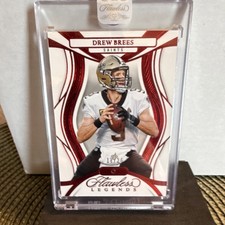 2025 NFL Panini Flawless Legends Drew Brees #73 Saints Serial Numbered 18/25
