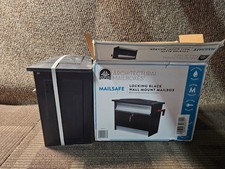 Architectural Mailboxes Wall Mount Mailbox Locking Black Medium-Sized Aluminum