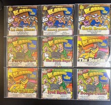 The Singing Machine Karaoke CD G Lot 9 Discs Beatles Garth Brooks Beach Boys