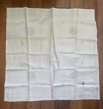 Paragon Pure Linen Tablecloth Vintage Stamped to Embroider 33x33 Czechoslovakia