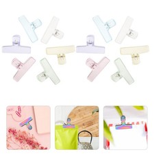24 Pcs Colorful Acrylic Binder Clip Small Clips for Paperwork Clamps Journaling