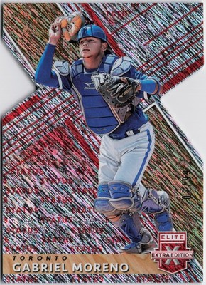 2019 Panini Elite Extra Edition #162 Gabriel Moreno Status Die Cut Red #/99