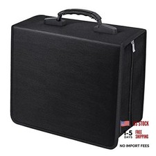 CD/DVD Binder, CD DVD Case Holder Binder 400 Capacity White binder Black
