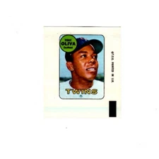 Tony Oliva 1969 Topps Minnesota Twins Mini Decal