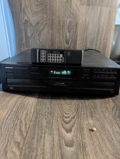 Onkyo DX-C220 6 Disc CD Carousel Changer Player Black  Remote TESTED  WORKING