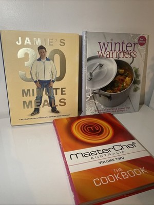 Jamie's 30-Minute Meals by Jamie Oliver+ Masterchef & Winter Warmers Cookbooks