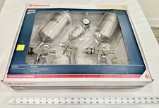 Jobsmart 1055296 HVLP Pneumatic (Air) Gravity Feed 4-Piece Spray Gun Kit  New