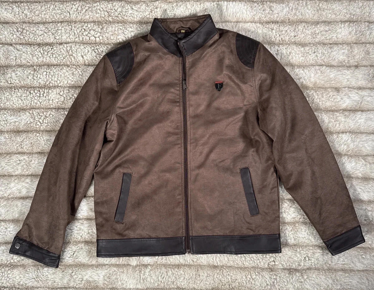 Ferrari Leather Outer Shell Brown Coats, Jackets & Vests for Men