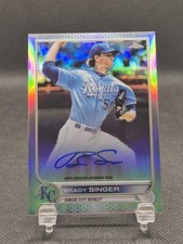 2022 Topps Chrome Veteran Refractor /499 Brady Singer #CVA-BS Auto