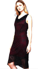Byer Too Vintage 90s Black Sparkle Floral Midi Tank Dress Large Rachel Green