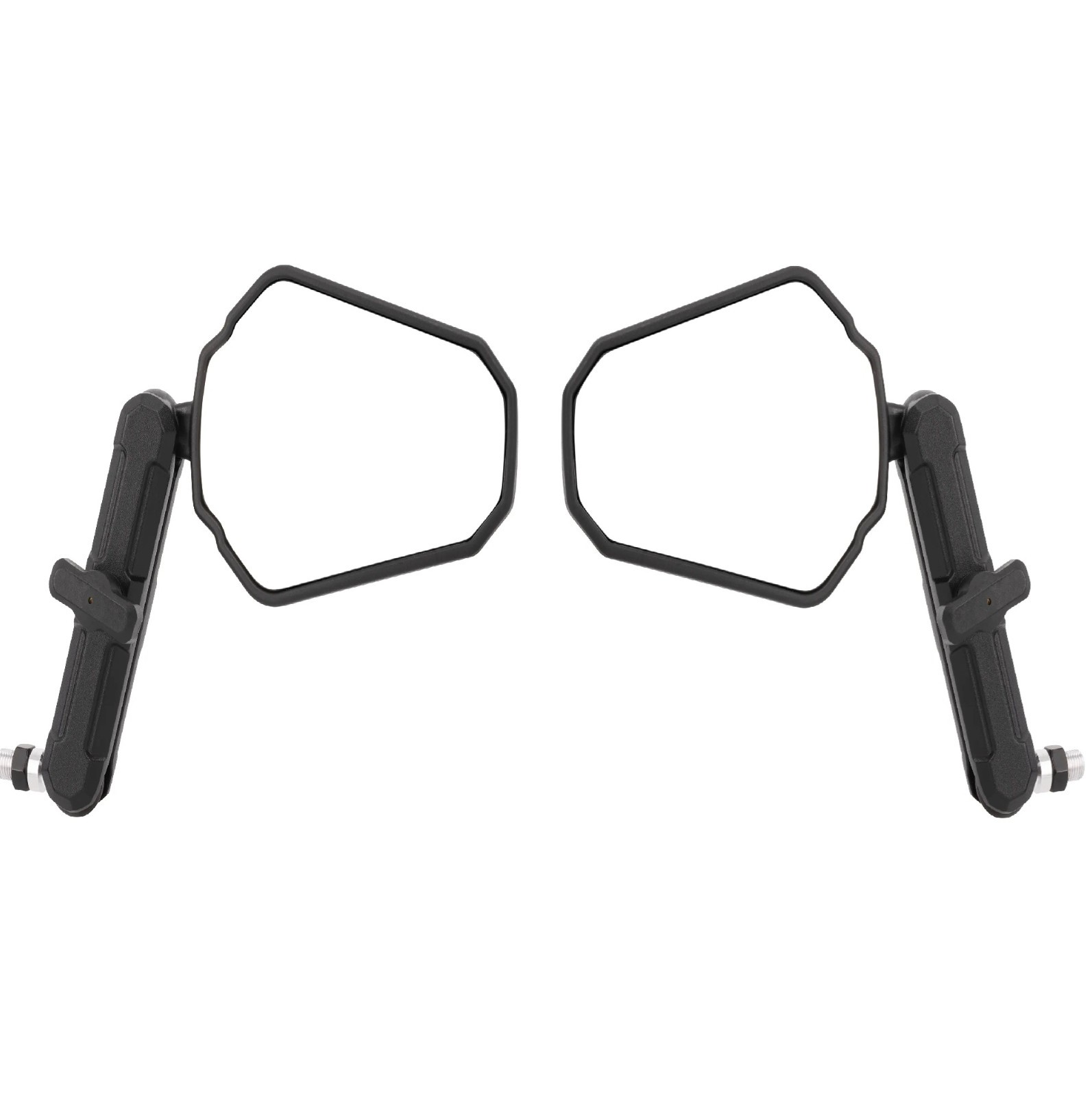 2x Oxford Motorcycle Folding Adjustable Motorbike Trail Mirror Kit Left & Right