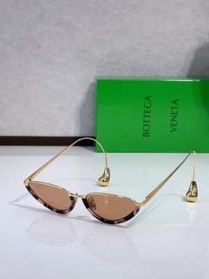 BOTTEGA VENETA Sunglasses Rimless Cat Eye Metal - Model: BV1700 - Size:55-17-150