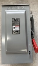 Siemens Heavy Duty Safety Switch Disconnect, 30amp 600V fused disconnect