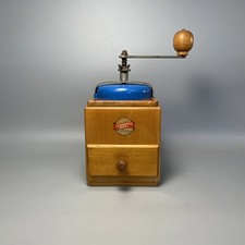 LEINBROCK`S IDEAL Antyczny młynek do kawy Młynek do kawy Pokrywa Lejek Drewno #M7