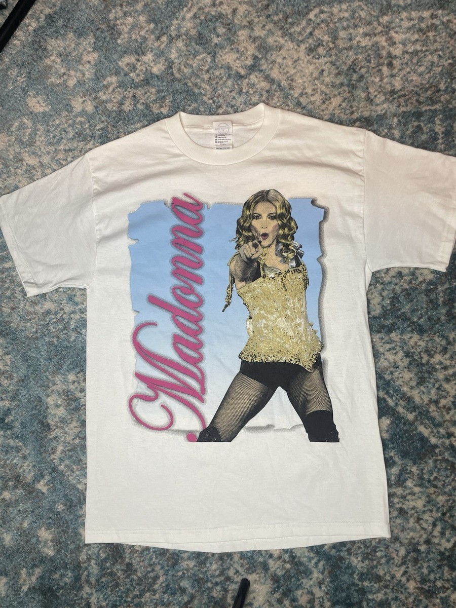 トップス 00s MADONNA Re-Invention World Tour 2004 Vintage 2004 Madonna Re Invention World Tour Tee Shirt Size Medium