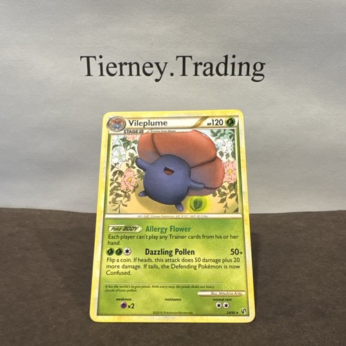 Pokémon TCG - Vileplume - 24/90 - Rare - HGSS: Undaunted Lightly Played