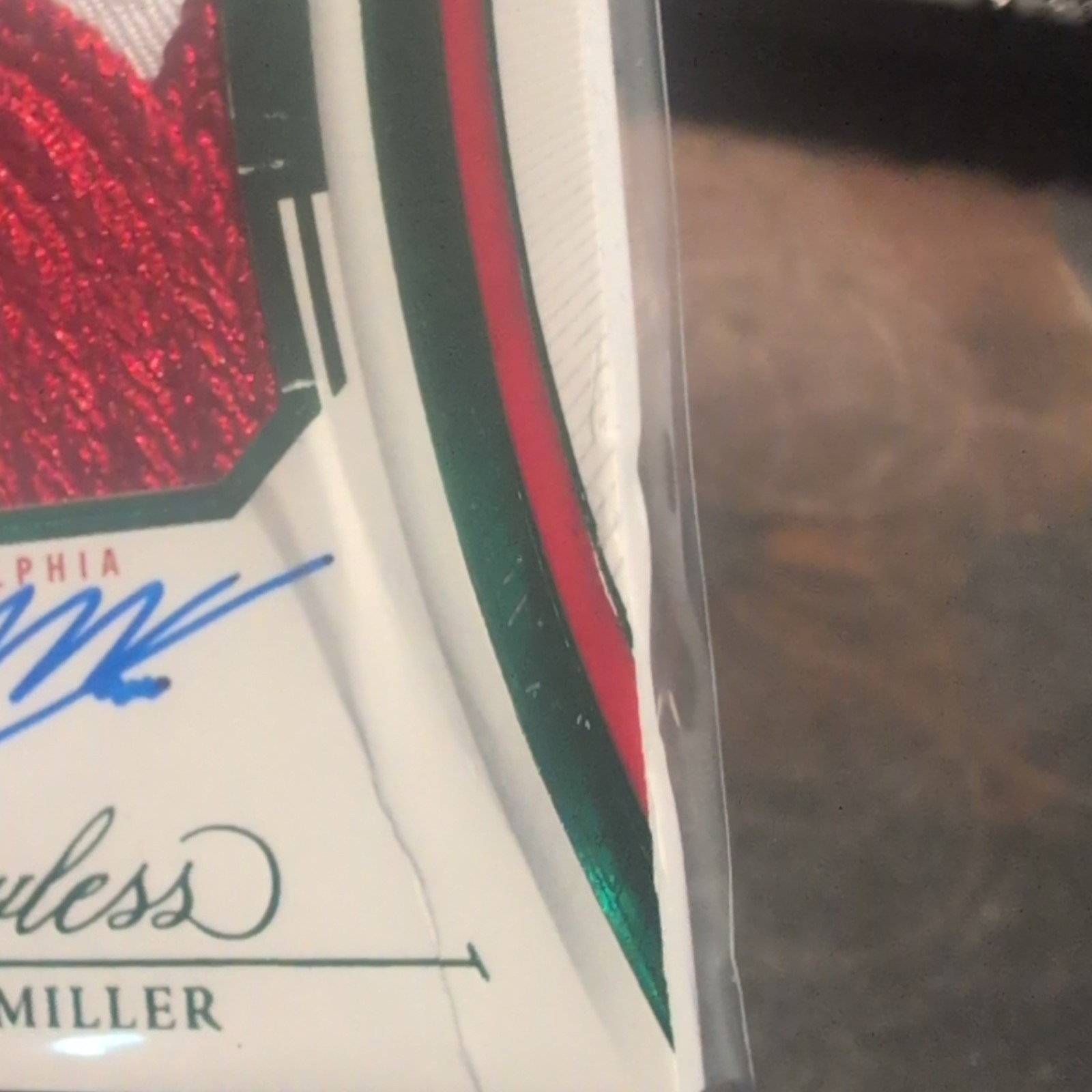 2025 Panini Flawless Baseball Aidan Miller Phillies Patch Auto 1/5 !!DAMAGED!!! view 3
