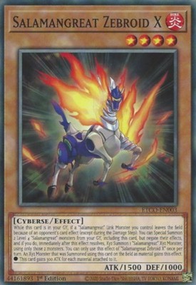 Salamangreat Zebroid X - ETCO-EN003 - Common - 1st Edition - Lightly Played