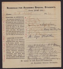 WOODROW WILSON - DOCUMENT SIGNED CIRCA 1902