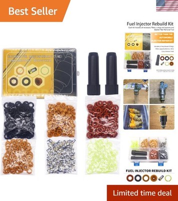 Automotive Fuel Injector Install Kit - 100pc High-Quality Components & Tools
