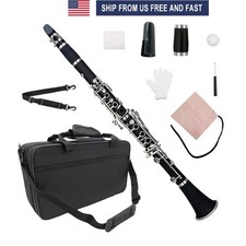 17 Keys B flat Clarinet Ebonite wood Nickel Plated Key For Student,Beginner