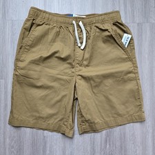 Old Navy Boys XXL 18 Dock Shorts Brown Elastic Waist Drawstring NWT