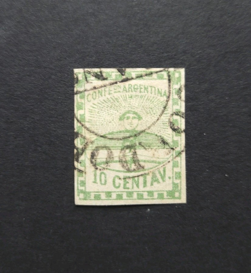 Argentina Stamps SC #2. 1858 Confederation. USED F/VF