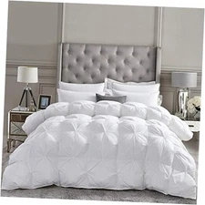 Luxurious All-Season Goose Down Fiber Waterfowl Feather Fiber King White