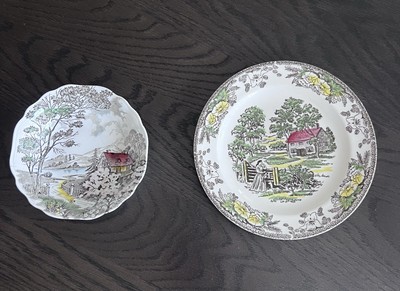 English Staffordshire Welcome Home J&G Meakin England Bowl & Royal China Plate