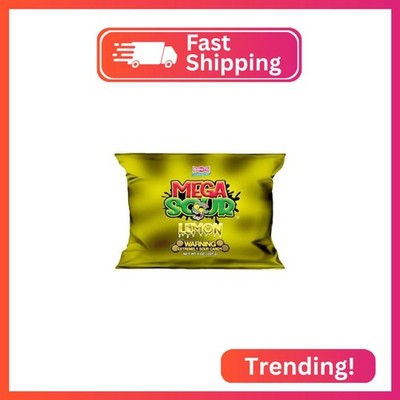 Barnetts - Mega Sour Candy Lemon 227g (half pound) - Trendy Sweet Bags - Traditi
