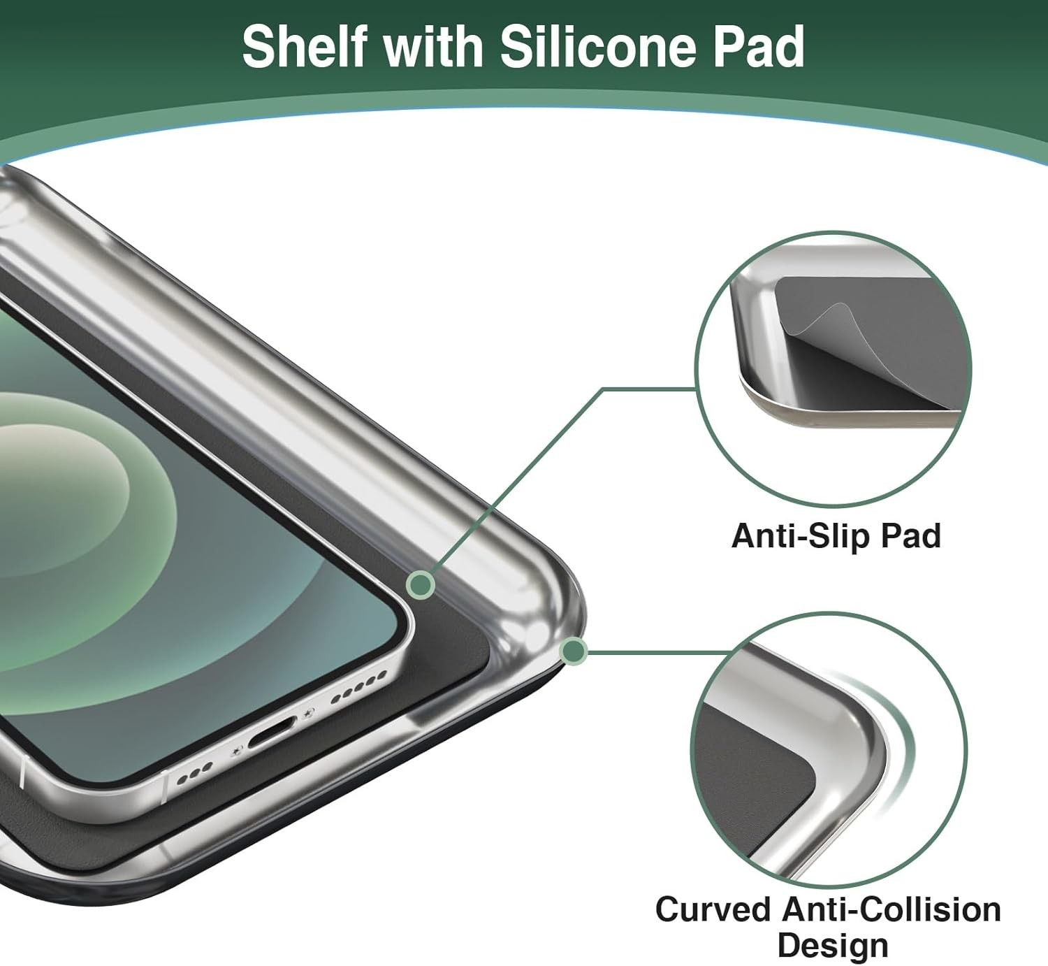 Toilet Paper Holder Stand with Top Shelf, Freestanding for 4 Reserve Rolls