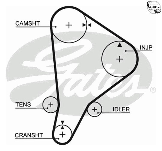 GATES TIMING BELT - 5118