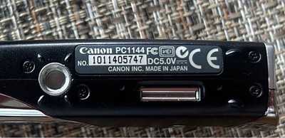 Canon IXY DIGITAL PC1144 Compact Digital Camera Black Tested