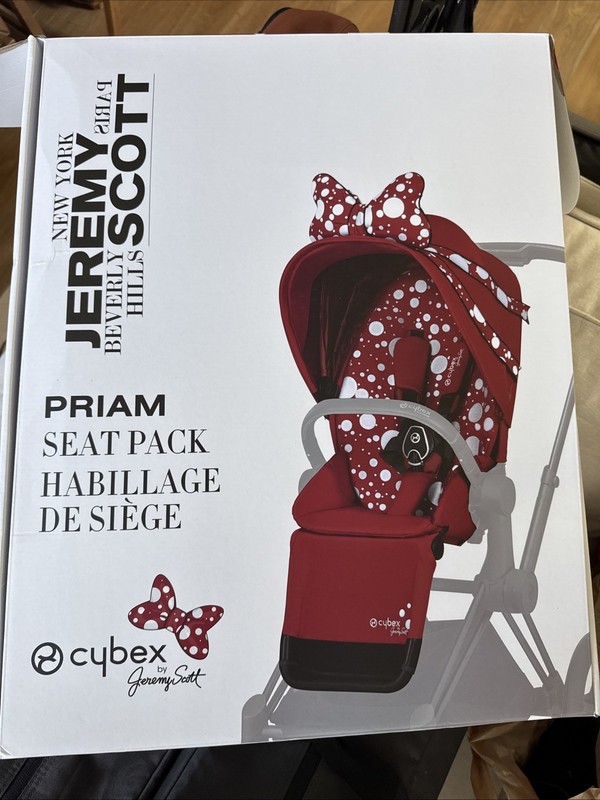 Cybex Priam Seat Pack Jeremy Scott Petticoat Red Cover Bow