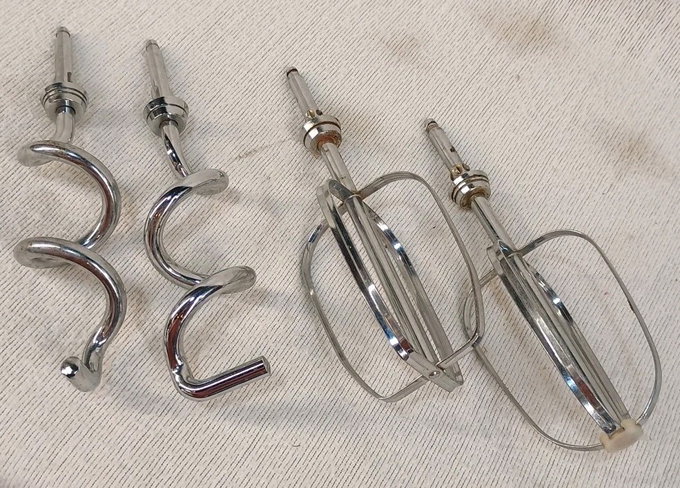 Oster Regency Kitchen Center Dough Hooks & Mixer Beaters Replacement Parts Vtg