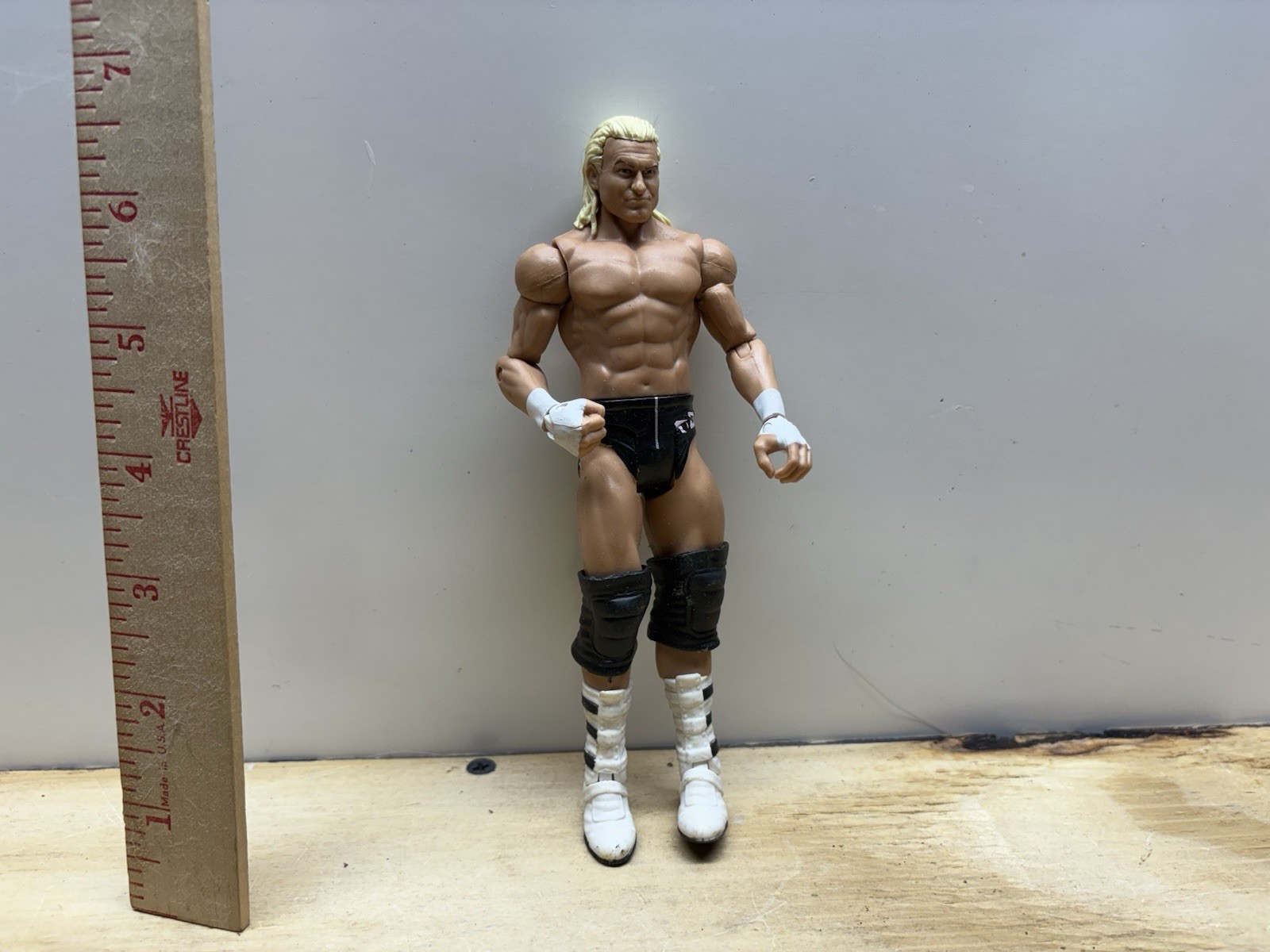 WWE Mattel Dolph Ziggler 7-Inch Action Figure with Black Trunks and Blonde Hair