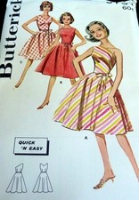 LOVELY VTG 1960s DRESS BUTTERICK Sewing Pattern 12/32 FF