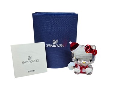 Swarovski Hello Kitty Santa Crystal Figurine 1142935 NEW IN BOX Christmas