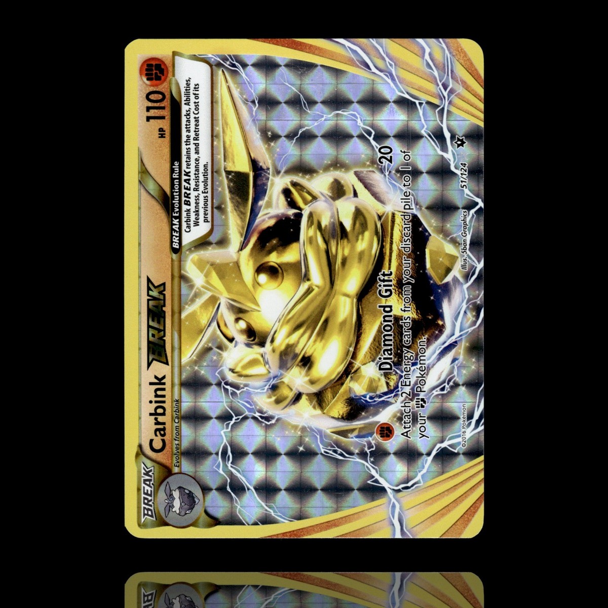 pokemon card carbink break Carbink BREAK 51/124 XY Fates Collide Ultra Rare Holo Pokmon LP #1