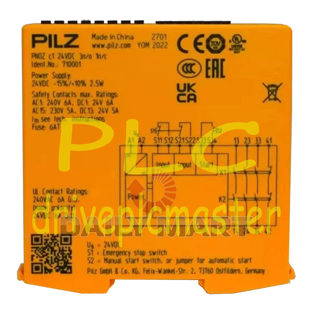 New In Box PILZ PNOZ C1 710001 Safety Relay 24VDC #dr