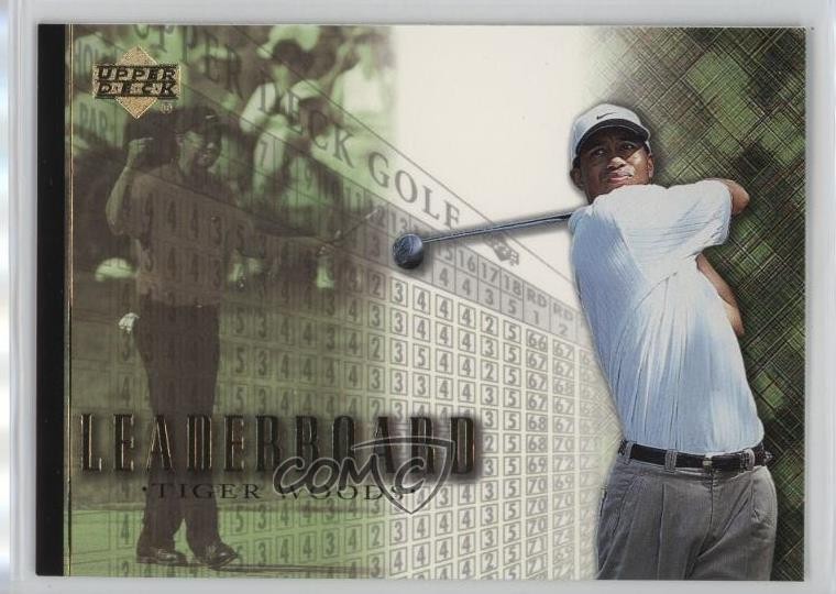 2001 Upper Deck Leaderboard Tiger Woods #90 Rookie RC 12g7