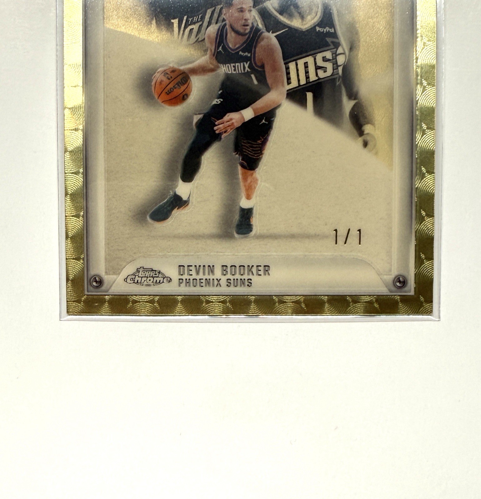 Devin Booker 1/1 SUPERFRACTOR 2025-26 Topps Chrome Update Glass Canvas GC-2 Suns view 5