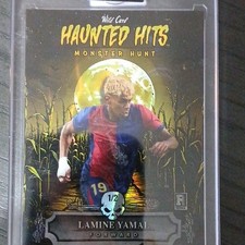 Wild Card Haunted Hits Lamine Yamal Soccer Rookie Serial Numbered Card HHCF-LY …