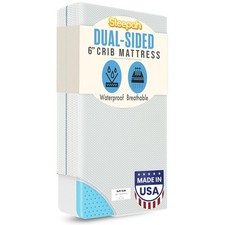 6" Crib Bed Mattress - Made in USA Waterproof Washable Breathable Soft Fa...