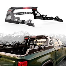 For 1999-2026 Ford F250 F350 56-65 Dual-height 4x4 Roll Bar Chase Rack W Led For 1999-2026 Ford F250 F350 56-65 Dual-height 4x4 Roll Bar Chase Rack W Led
