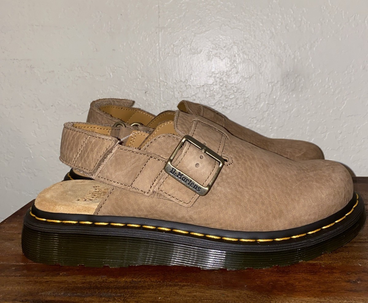 Dr. Martens Jorge II Nubuck Savannah Tan Leather 8 Clog | eBay
