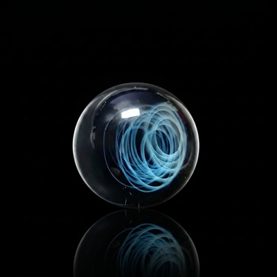 25mm Glass Art Galaxy Marble Ball Borosilicate Pyrex Hand Blown Glass