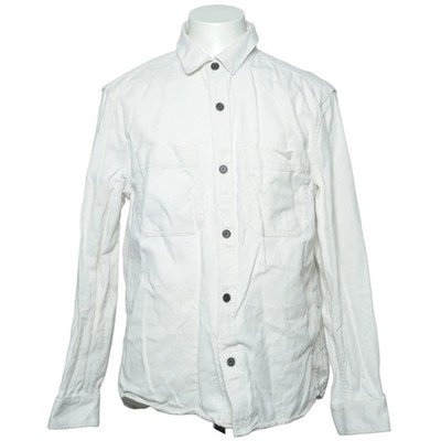 H&M, Oberhemd, Herren, Größe: M, model: regular fit, Weiß, Baumwolle #dx7