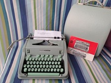 Mid Century 1967 Hermes 3000 Typewriter Techno Pica Font With User's Manual thumbnail